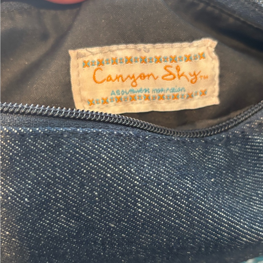 Canyon Sky Denim Shoulder Bag/Purse - Picture 12 of 12